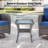 Handwoven Wicker Side Table - Small Outdoor Side Table 2 Tier Storage Patio Side Table With Tempered Glass Top, All Weather Outdoor End Table For Deck Balcony Outside-381220775