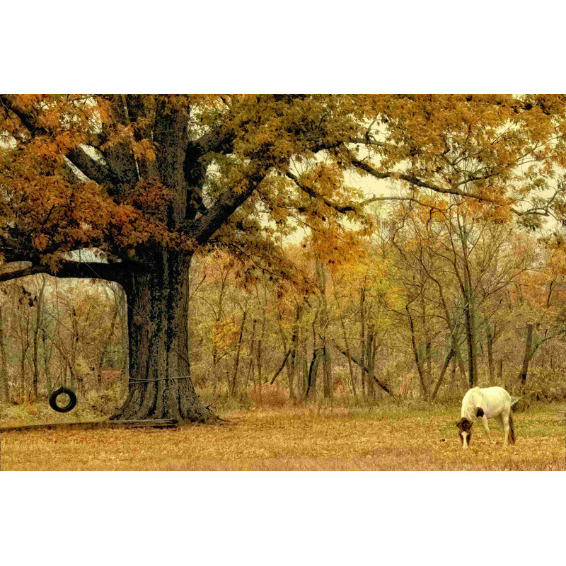 Chevaux solitaires, H 12 po x l 18 po