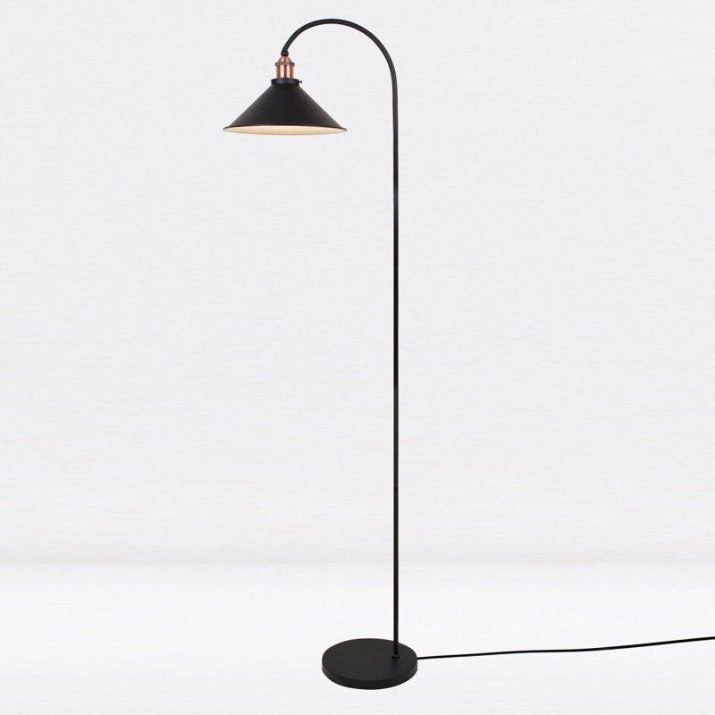 Guillermina 18cm Column Floor & Table Lamp Set, Black, Black