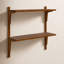 Baez 2 Piece Poplar Solid Wood Tiered Shelf-176636030