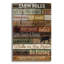  «Cabin Rules On Wood» par Jean Plout, art mural en verre acrylique-404546180