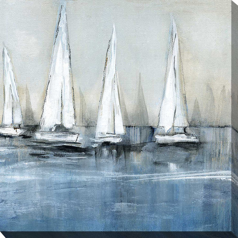«Waiting for the Sun II» par Susan Jill - Peinture, H 24 po x l 24 po x P 1,5 po, Toile tendue