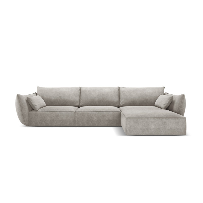 Aeneus 4 Seater Corner Sofa , Light Grey