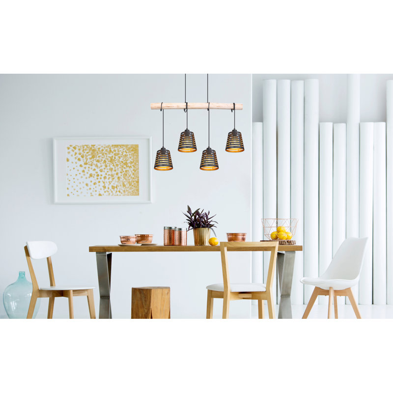 Aneta 4 - Light Black Pendant