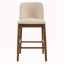 Tabouret de comptoir rembourré en bois, ensemble de 2-48728055