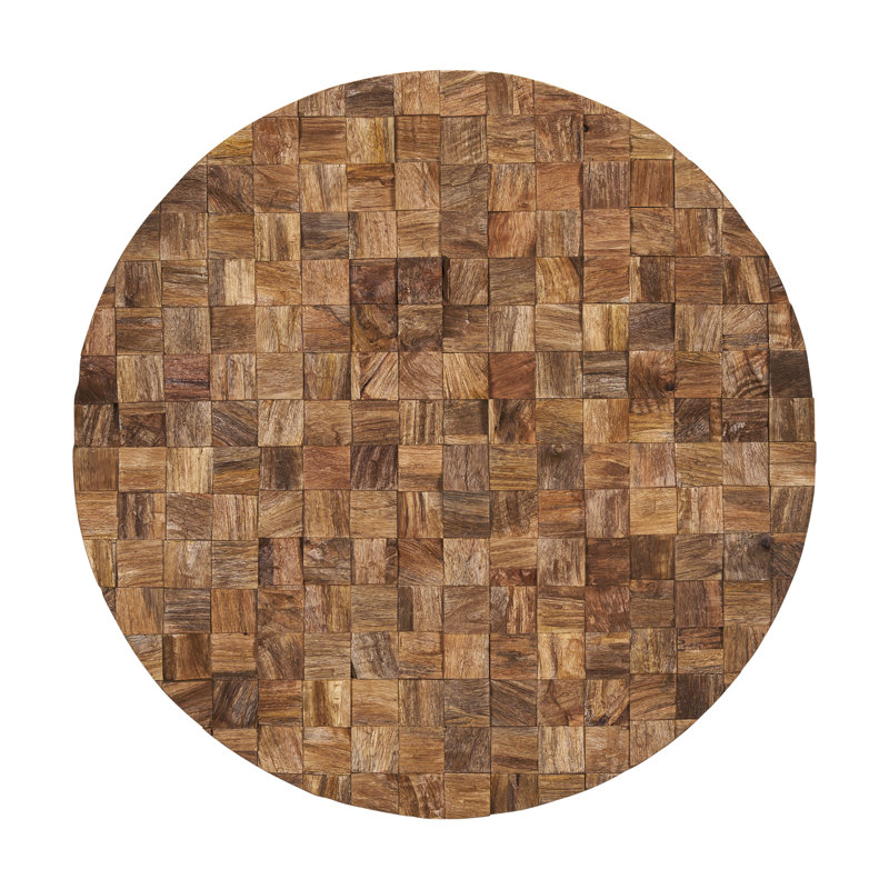 Wall Decor on Solid Wood, 32" H x 32" W x 1.25" D, Light Brown