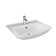 Barclay Eden 450 14.5'' White Vitreous China Rectangular Bathroom Sink with Overflow