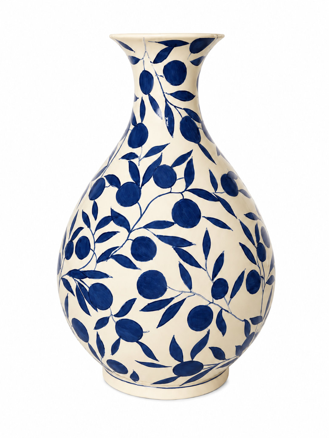 Olivia Sage Green Vase Large, Large, Dusty Blue