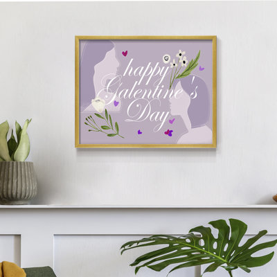 «Happy Galentine's Day» - Reproduction encadrée - Restickable