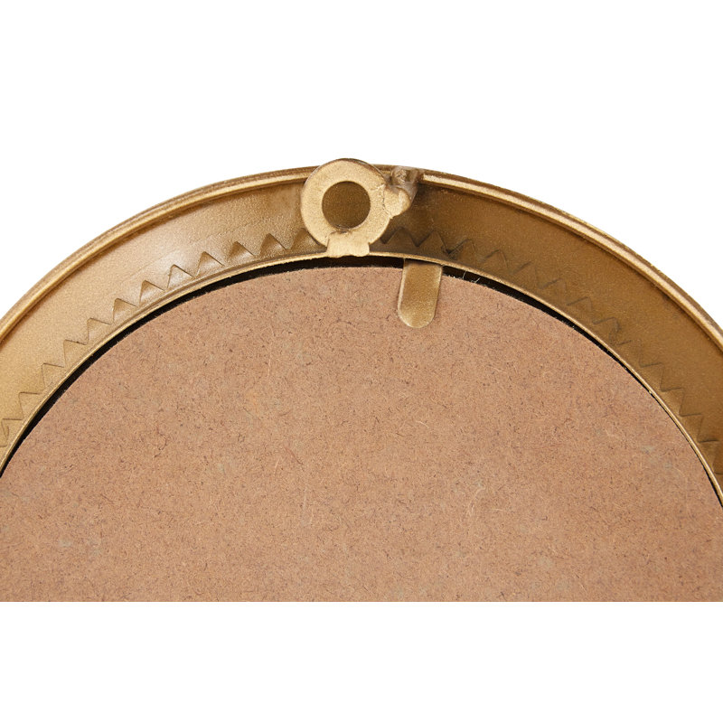 Busireddy Metal Flat Wall Mirror, Gold