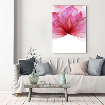 Pink Flower - Wrapped Canvas Print
