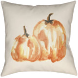 Lodge Cabin Pumpkin Spice Indoor/Outdoor Reversible Throw Pillow