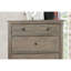 Mobilier de chambre à coucher brossé à fil métallique gris chaud 1 pièce