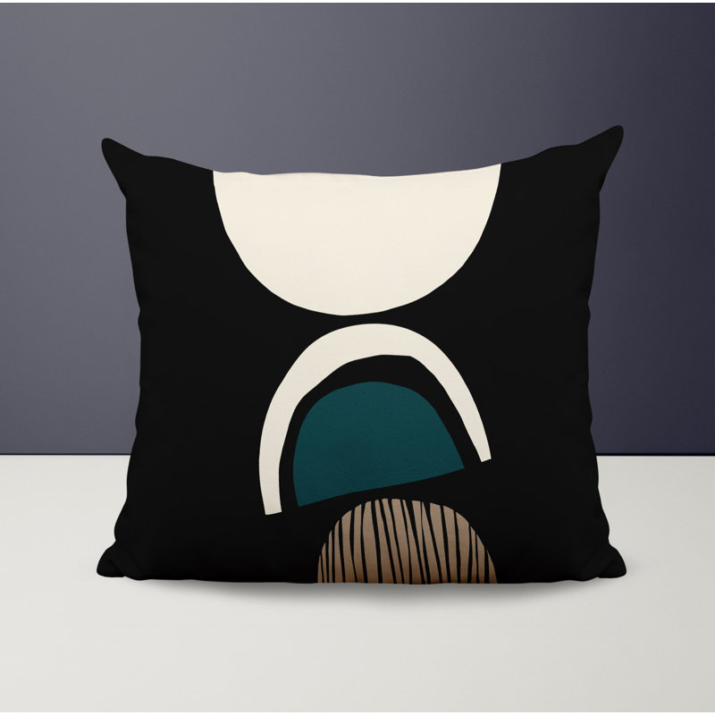 Jeté carré / extérieur en polyester Chamu, L 19 po x H 19 po, Émeraude