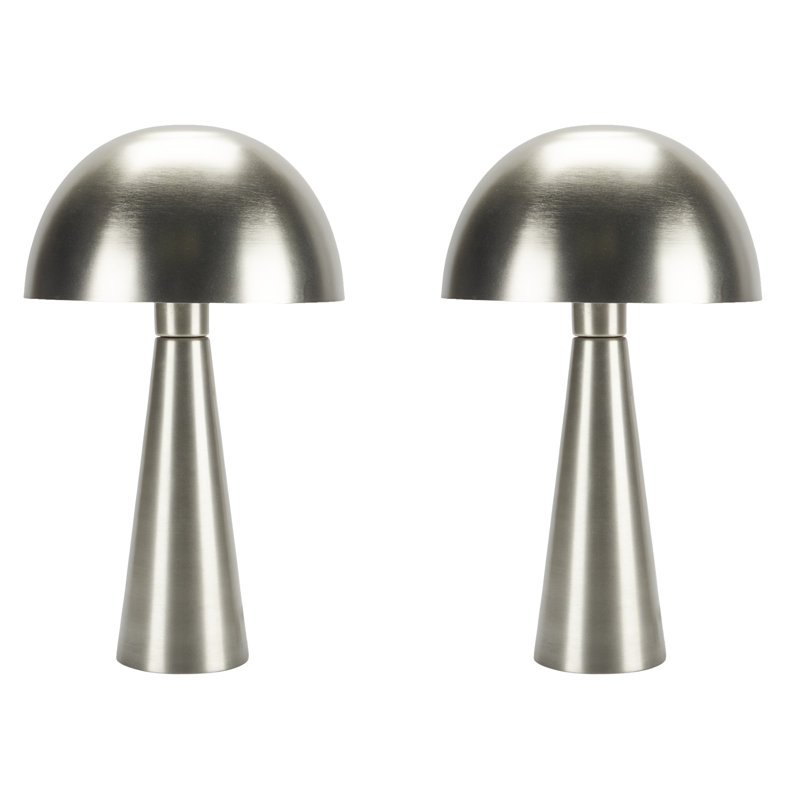 Berit Metal Table Lamp, Silver