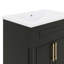Ensemble de meuble-lavabo compact 24 po avec lavabo encastré en céramique intégré-1486167598
