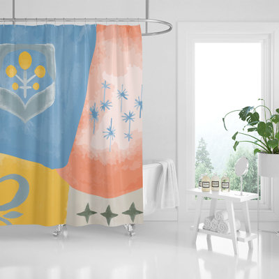 Rideau de douche simple Falk