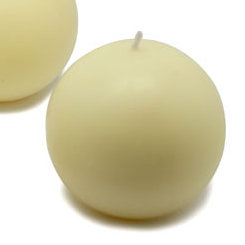 Unscented Novelty Candle, Black, 4" Diameter, Set of 2