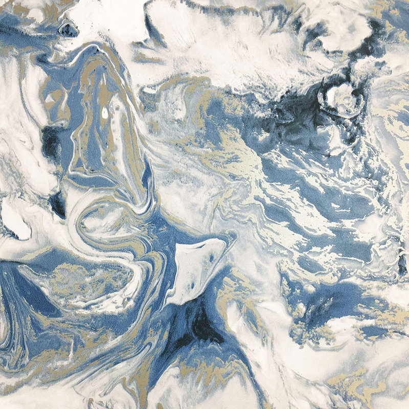 Elixir Marble Wallpaper, Blue