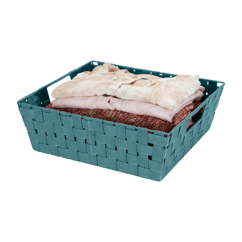 Panier en tissu, Saphir, H 5 po x l 15 po x P 13 po, 4