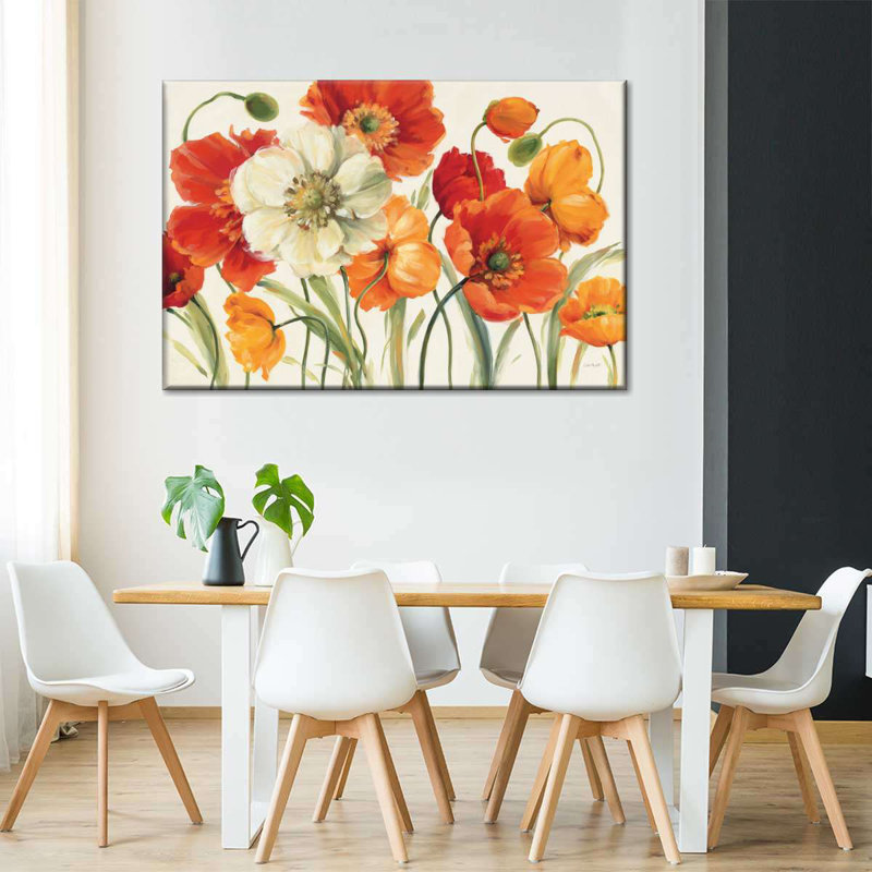 «Poppies Melody», reproduction sur toile, H 48 po x l 32 po x P 1,25 po
