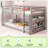 Low Bunk Bed Twin Over Twin, Floor Bunk Bed With Bookshelf&ladder-114498752