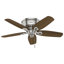 Ventilateur de plafond encastré à 5 pales de 42 po à profil bas avec chaînette et ensemble d'éclairage inclus-56004934