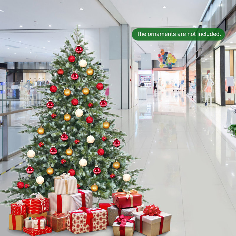 Arbre de Noël vert en cachemire réaliste, H 6 pi