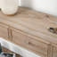 Ming 83.86'' W Solid Wood Console Table