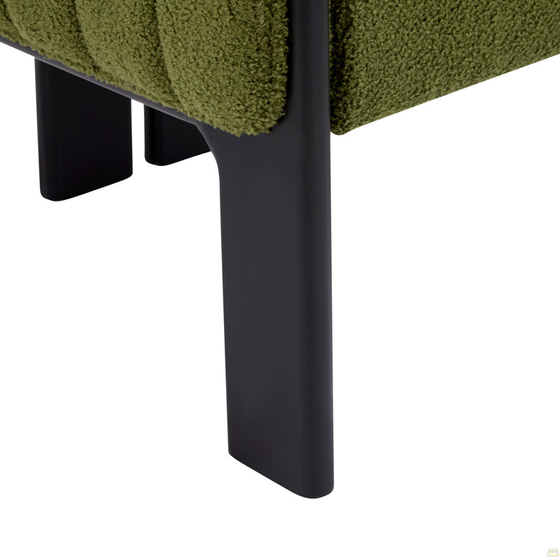 Ensemble de 2 chaises de salle à manger, 2, Vert, Noir