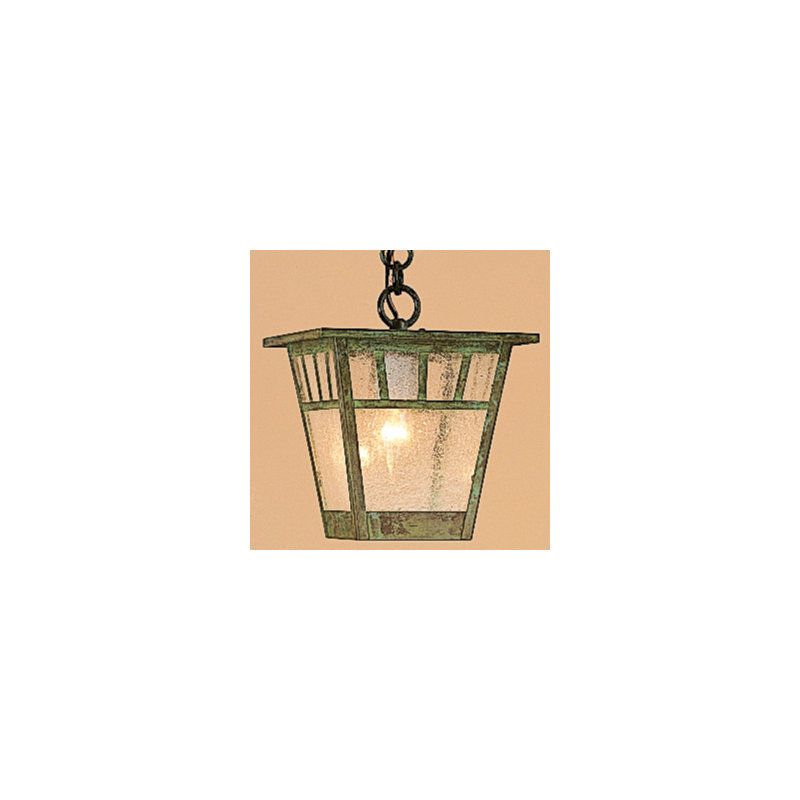 Lanterne suspendue extérieure à 1 lumière Savannah, bronzer, Verdigris Patina, 8.75" H x 7.5" W