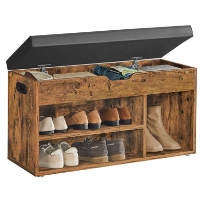 Abigayle 8 Pair Shoe Storage Bench