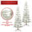 Pre-Lit Sparse Pine Flocked Artificial Christmas Tree with Stand-398473607