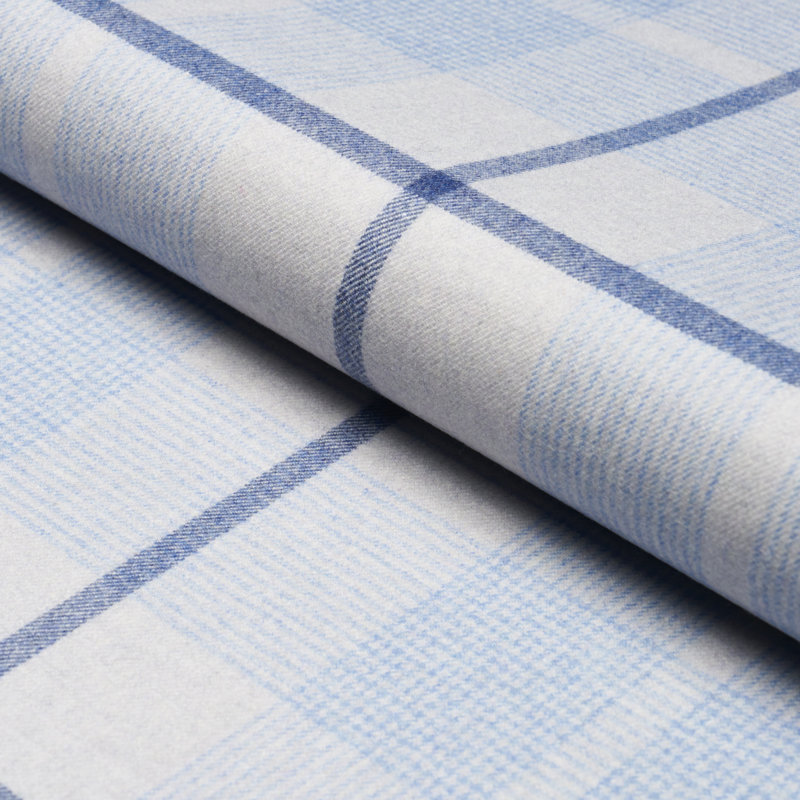 Montana Wool Plaid Fabric, Arctic