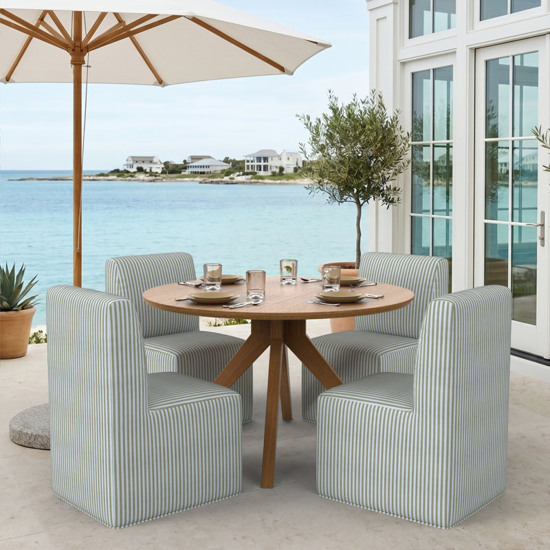 Chaise de patio Praia Sunbrella®, Sail Away Aloe