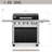Large 740 Sq.in. Gas Grill With Enameled Body & Built-In Propane Tank