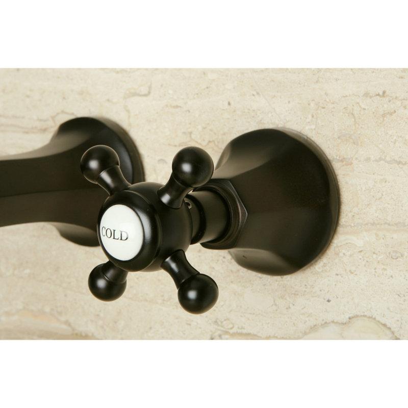 Robinet de salle de bain fixé au mur Metropolitan, Bronze huilé
