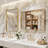 Rectangular Aluminum Alloy Frame Wall Mounted Bathroom Mirror,Decorative Wall Mirror with HD Tempered Glass for Bathroom Bedroom Entryway Living Room-1350114139-1350114141