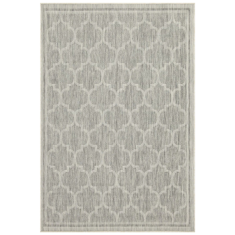 Silver Area Rug - Sunshine Gchar2006, Trellis , Polypropylene, Stain , For Beach House Gchar2006 Mat In., Pattern, Laundry Room