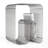  Premium Living Room Decor,Modern End Table,Sofa side table, Silver.