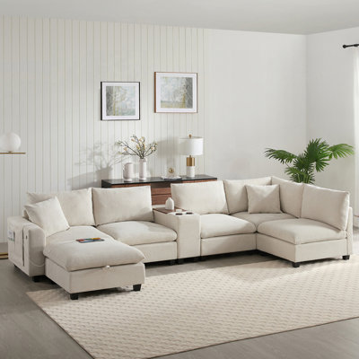 Canapé modulaire polyvalent avec de multiples caractéristiques fonctionnelles pour le salon