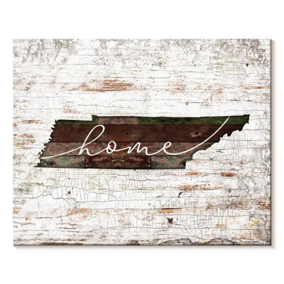Tennessee Home Map, reproduction sur toile