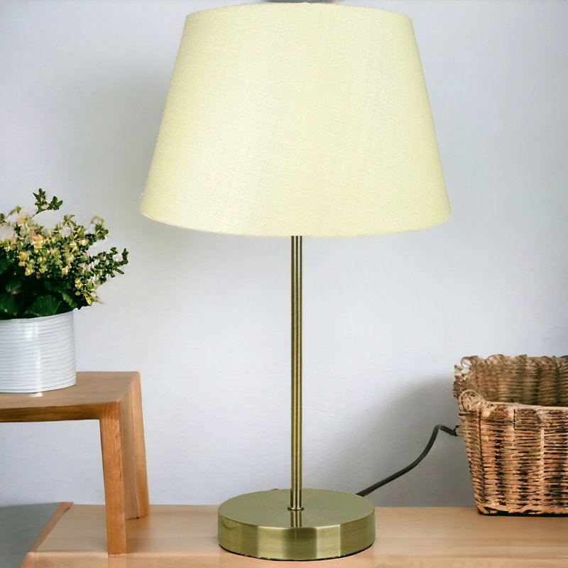 Okken Metal Table Lamp, Cream