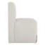 Chaise d'appoint rembourrée en polyester avec roulettes Bralan-2125801804