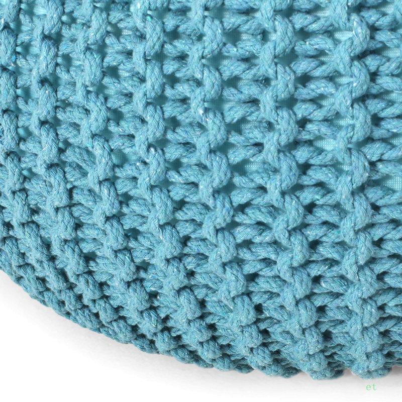 MORO POUF, Bean Bag, Aqua Cotton