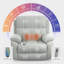Upholstered Heated Massage Chair-5756916