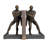 Polystone People Decorative Bronze Bookends Set