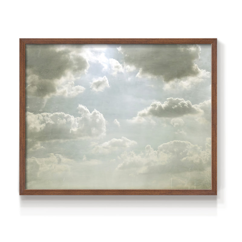 «Sky Scrapers III», reproduction encadrée, H 8 po x l 10 po, Noyer