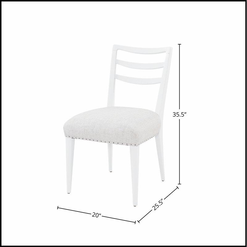 Ensemble de 2 chaises de salle à manger Ladderback