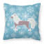 Coussin intérieur/extérieur en flocons d’hiver-32011218